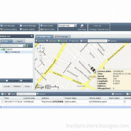 Multi-language Web Based Real-time GPS Tracking System with No Monthly Fee, Over Speed